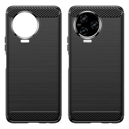 For Infinix Note 12 Pro 4G Carbon Fiber Texture Phone Case Shock-absorbing TPU Brushed Surface Protective Cover