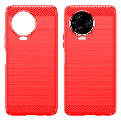 For Infinix Note 12 Pro 4G Carbon Fiber Texture Phone Case Shock-absorbing TPU Brushed Surface Protective Cover