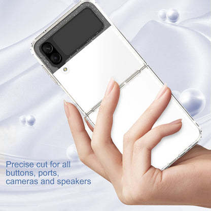 For Samsung Galaxy Z Flip4 5G Glitter Powder IMD Clear Phone Case Anti-Scratch Soft TPU  Shockproof Protective Cover