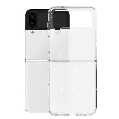 For Samsung Galaxy Z Flip4 5G Glitter Powder IMD Clear Phone Case Anti-Scratch Soft TPU  Shockproof Protective Cover