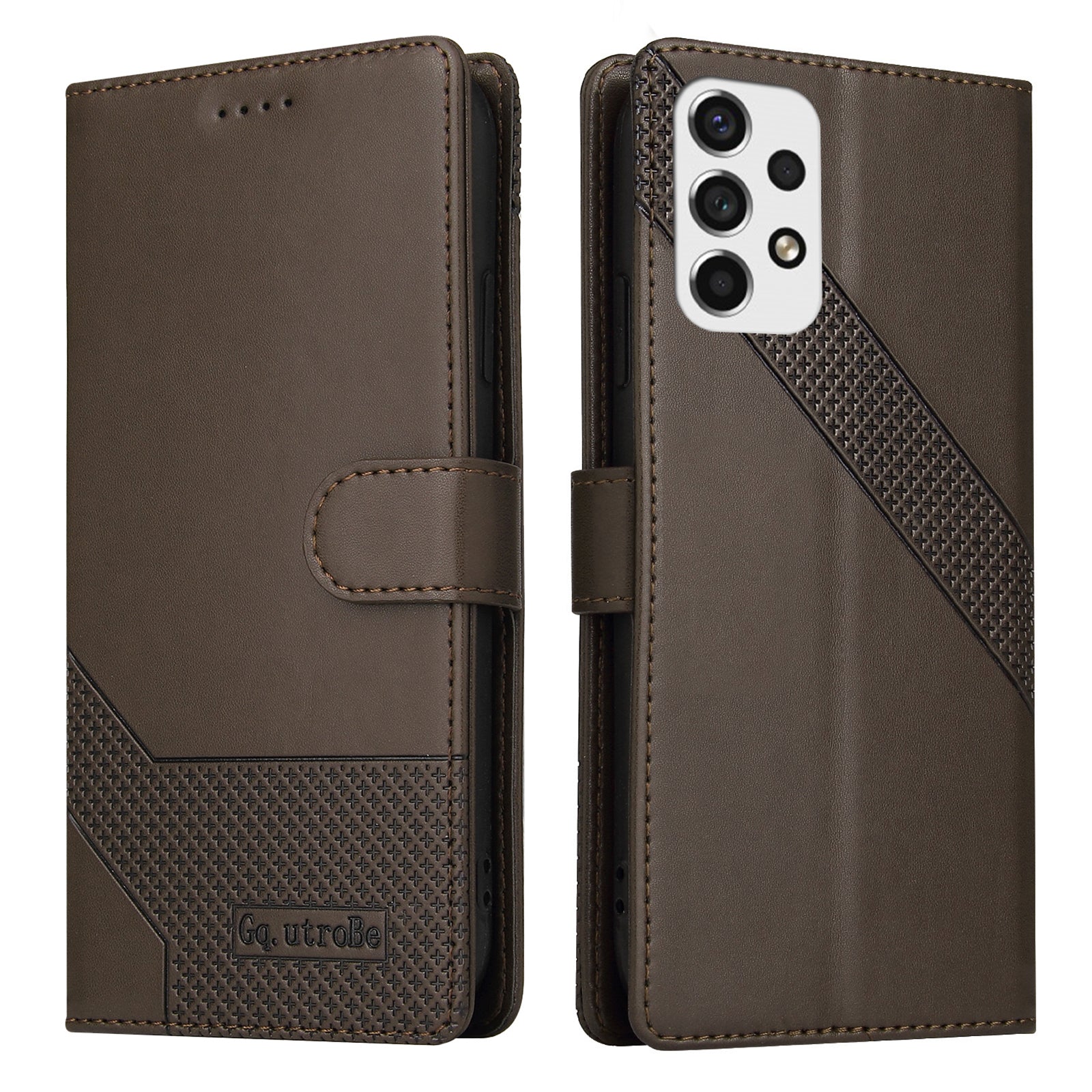 GQ.UTROBE 009 Series for Samsung Galaxy A53 5G Splicing PU Leather Phone Case Wallet Stand Magnetic Clasp Cover