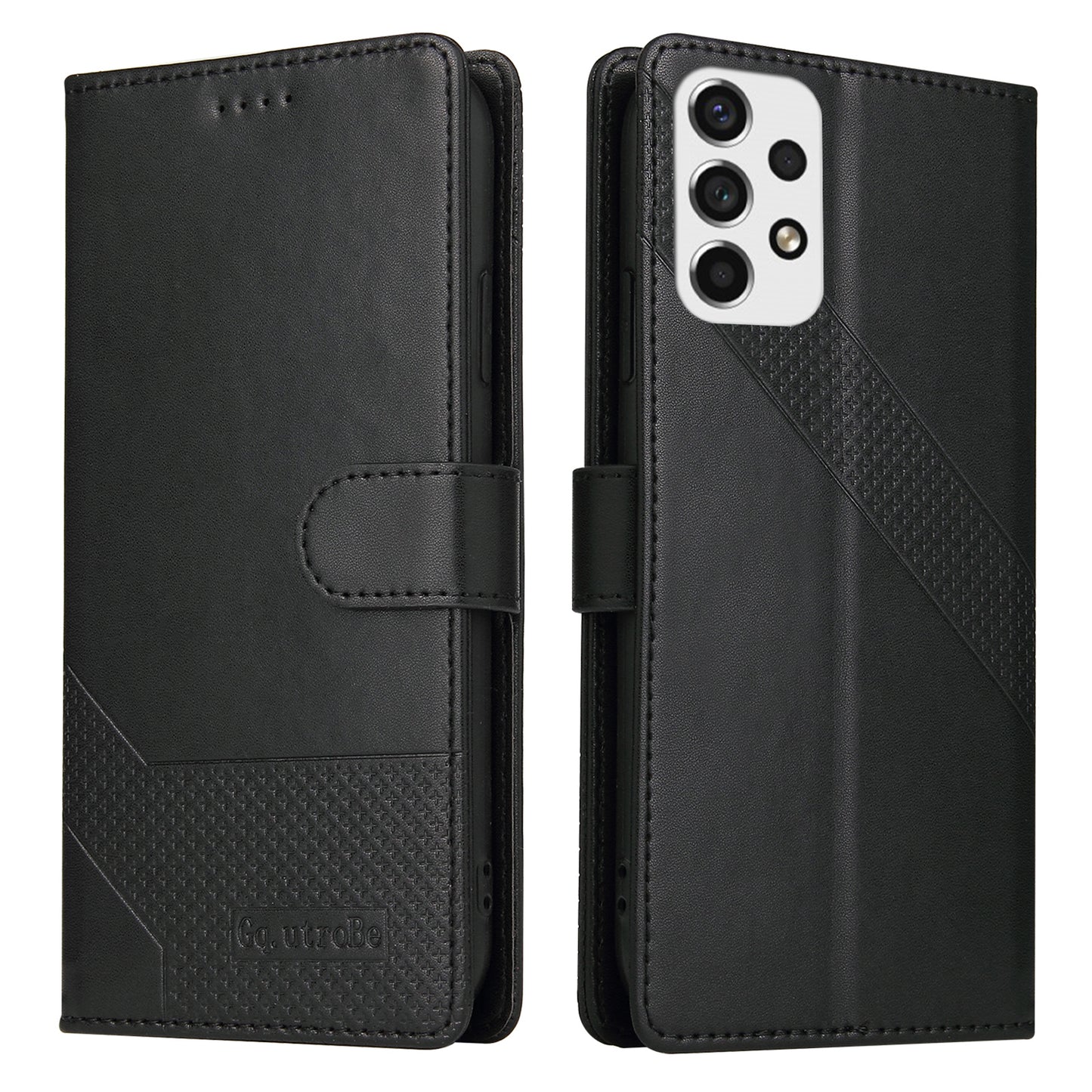 GQ.UTROBE 009 Series for Samsung Galaxy A53 5G Splicing PU Leather Phone Case Wallet Stand Magnetic Clasp Cover
