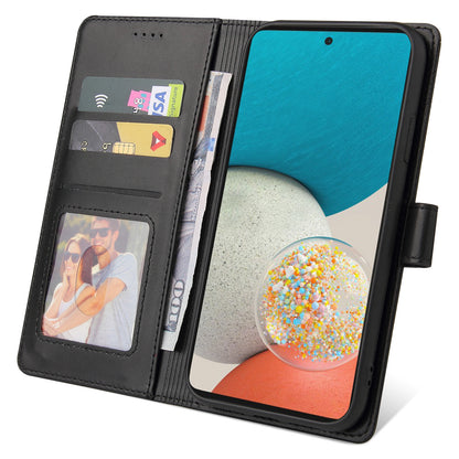 GQ.UTROBE 009 Series for Samsung Galaxy A53 5G Splicing PU Leather Phone Case Wallet Stand Magnetic Clasp Cover