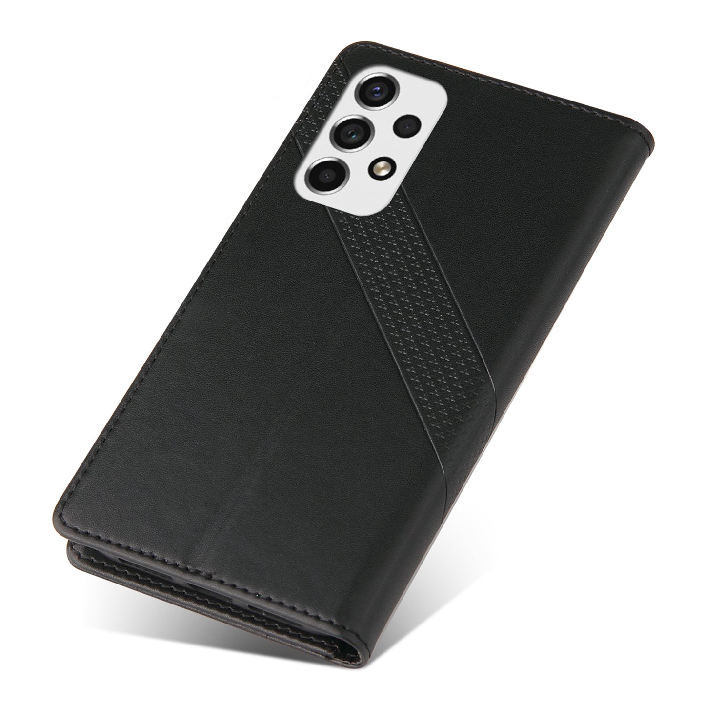 GQ.UTROBE 009 Series for Samsung Galaxy A53 5G Splicing PU Leather Phone Case Wallet Stand Magnetic Clasp Cover