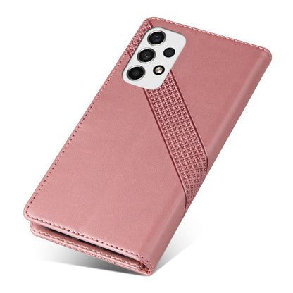 GQ.UTROBE 009 Series for Samsung Galaxy A53 5G Splicing PU Leather Phone Case Wallet Stand Magnetic Clasp Cover