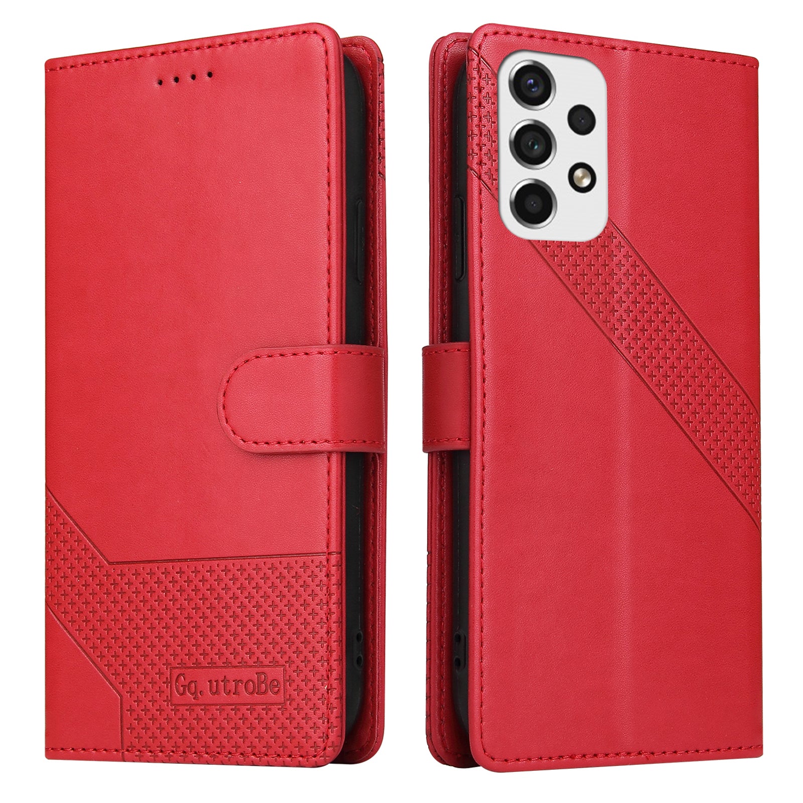 GQ.UTROBE 009 Series for Samsung Galaxy A53 5G Splicing PU Leather Phone Case Wallet Stand Magnetic Clasp Cover