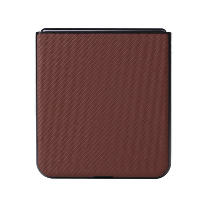 For Oppo Find N2 Flip 5G Anti-scratch Phone Back Cover PU Leather + PC Non-slip Phone Case