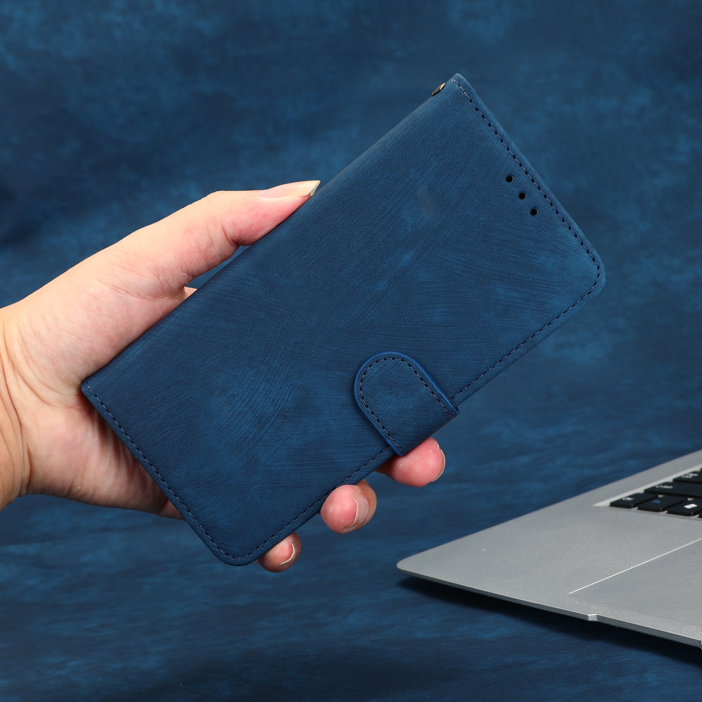 RFID Blocking Anti-scratch Phone Case For Realme 10 4G, Anti-fall Magnetic PU Leather Phone Cover with Wallet Stand