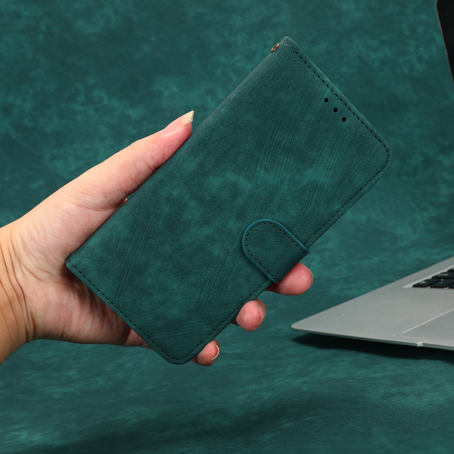 RFID Blocking Anti-scratch Phone Case For Realme 10 4G, Anti-fall Magnetic PU Leather Phone Cover with Wallet Stand