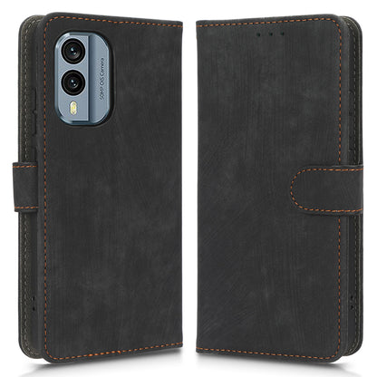 For Nokia X30 5G Magnetic Clasp PU Leather Phone Cover RFID Blocking Scratch-resistant Phone Case with Wallet Stand