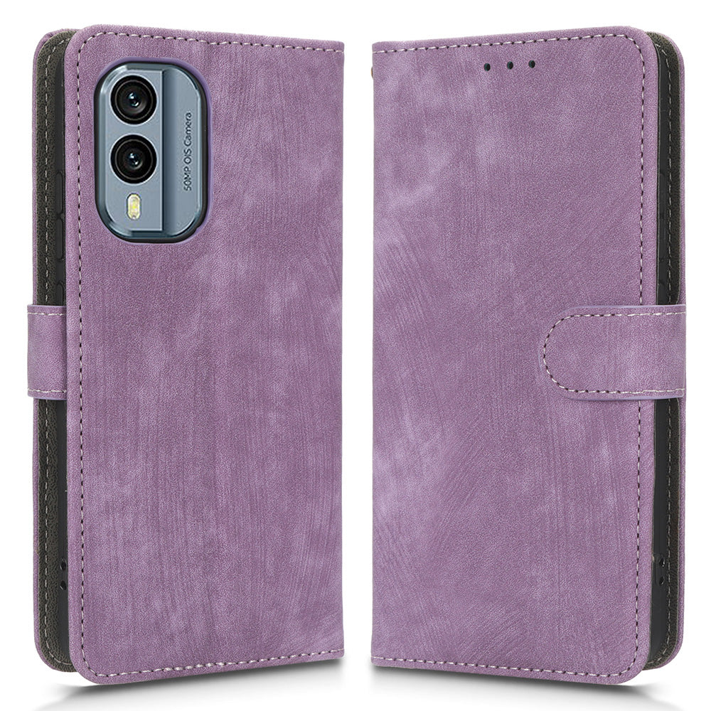 For Nokia X30 5G Magnetic Clasp PU Leather Phone Cover RFID Blocking Scratch-resistant Phone Case with Wallet Stand