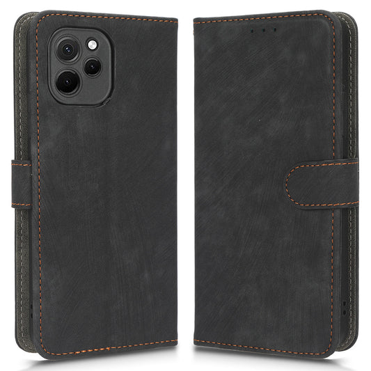 RFID Blocking Magnetic Phone Case For Huawei nova Y61 4G / Enjoy 50z 4G, Anti-scratch PU Leather Phone Wallet  Cover with Stand