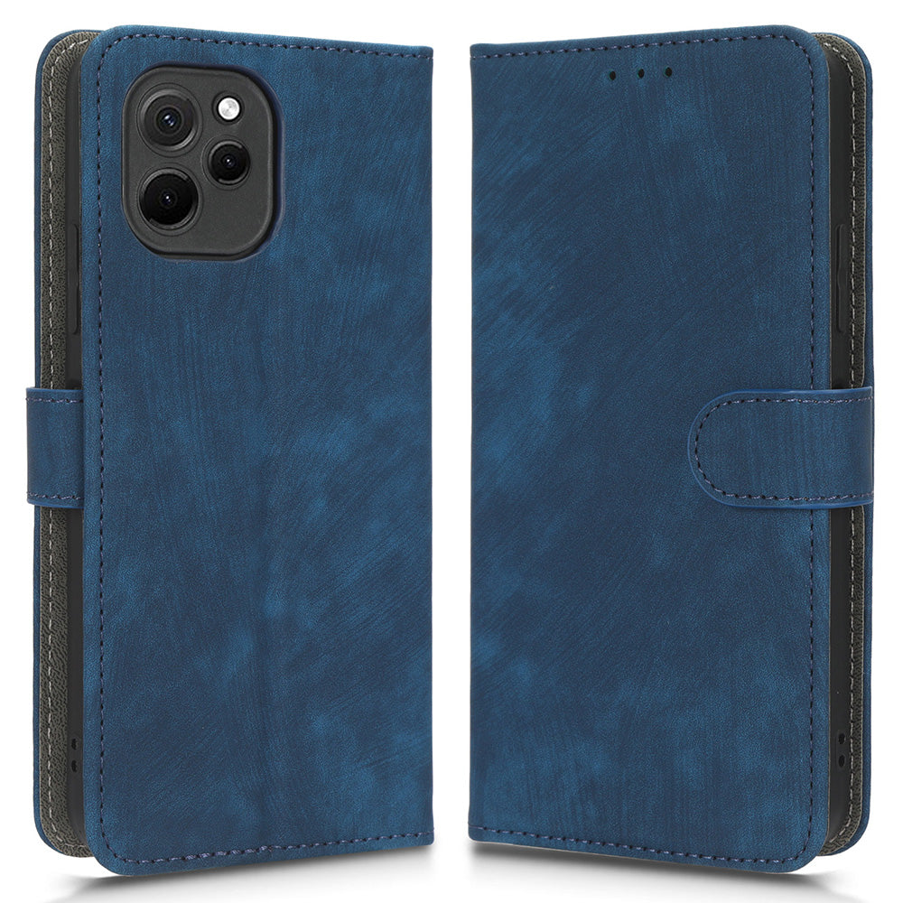 RFID Blocking Magnetic Phone Case For Huawei nova Y61 4G / Enjoy 50z 4G, Anti-scratch PU Leather Phone Wallet  Cover with Stand
