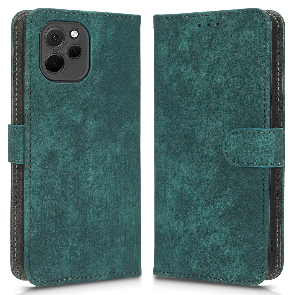 RFID Blocking Magnetic Phone Case For Huawei nova Y61 4G / Enjoy 50z 4G, Anti-scratch PU Leather Phone Wallet  Cover with Stand