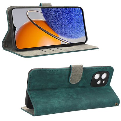 RFID Blocking Magnetic Phone Case For Huawei nova Y61 4G / Enjoy 50z 4G, Anti-scratch PU Leather Phone Wallet  Cover with Stand