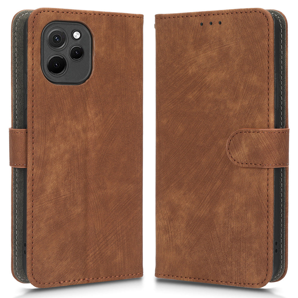 RFID Blocking Magnetic Phone Case For Huawei nova Y61 4G / Enjoy 50z 4G, Anti-scratch PU Leather Phone Wallet  Cover with Stand