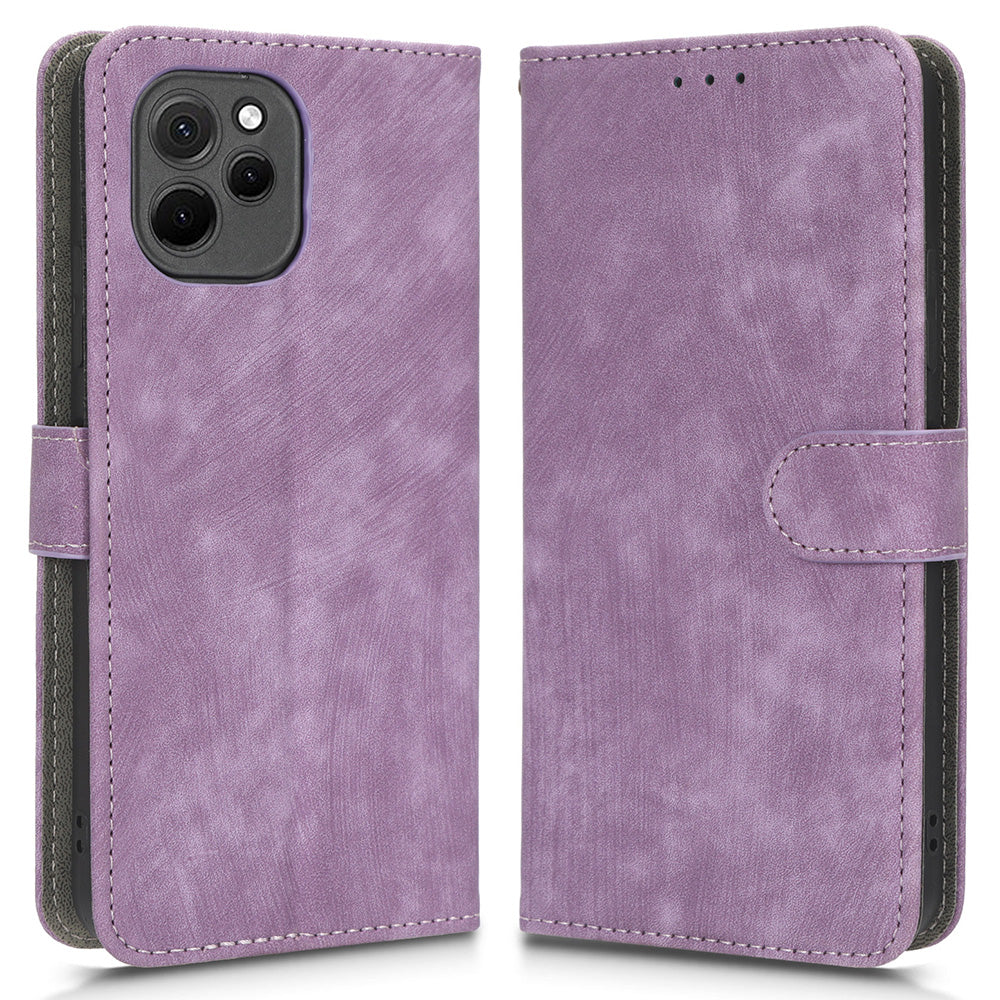 RFID Blocking Magnetic Phone Case For Huawei nova Y61 4G / Enjoy 50z 4G, Anti-scratch PU Leather Phone Wallet  Cover with Stand