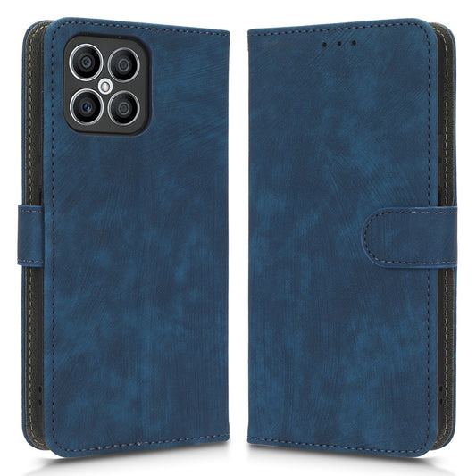 For Honor X8 4G / X30i RFID Blocking Anti-scratch Phone Case Magnetic PU Leather Flip Smartphone Cover with Wallet Stand