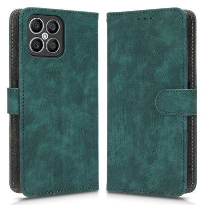 For Honor X8 4G / X30i RFID Blocking Anti-scratch Phone Case Magnetic PU Leather Flip Smartphone Cover with Wallet Stand