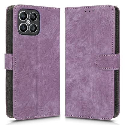 For Honor X8 4G / X30i RFID Blocking Anti-scratch Phone Case Magnetic PU Leather Flip Smartphone Cover with Wallet Stand