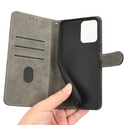 RFID Blocking Phone Case For ZTE Blade A72 5G, Magnetic Clasp Flip Leather Wallet Cover with Stand