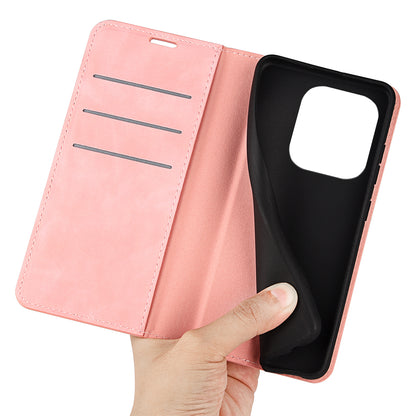 For Huawei nova Y61 4G PU Leather Magnetic Auto Closing Cover Stand Wallet Skin-touch Feeling Shockproof Phone Case