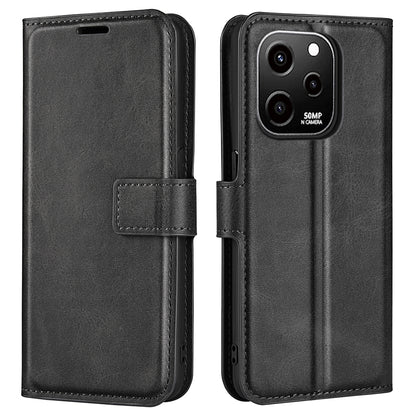 For Huawei nova Y61 4G Calf Texture PU Leather Phone Case Wallet Stand Full Body Flip Folio Square Magnetic Clasp Protective Cover