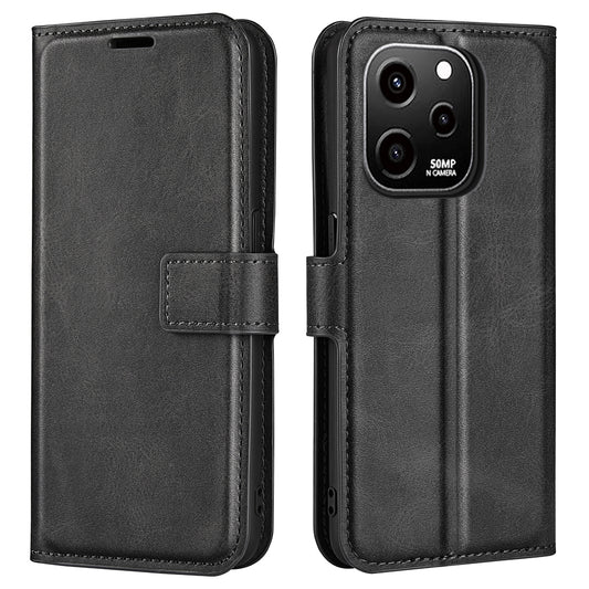 For Huawei nova Y61 4G Calf Texture PU Leather Phone Case Wallet Stand Full Body Flip Folio Square Magnetic Clasp Protective Cover