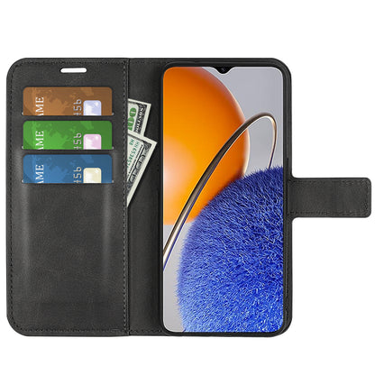 For Huawei nova Y61 4G Calf Texture PU Leather Phone Case Wallet Stand Full Body Flip Folio Square Magnetic Clasp Protective Cover