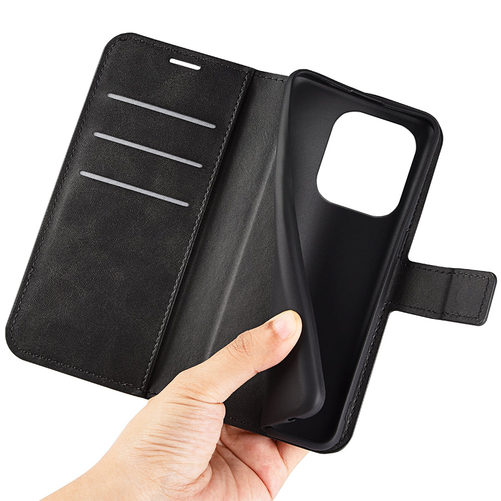 For Huawei nova Y61 4G Calf Texture PU Leather Phone Case Wallet Stand Full Body Flip Folio Square Magnetic Clasp Protective Cover