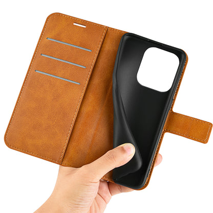 For Huawei nova Y61 4G Calf Texture PU Leather Phone Case Wallet Stand Full Body Flip Folio Square Magnetic Clasp Protective Cover