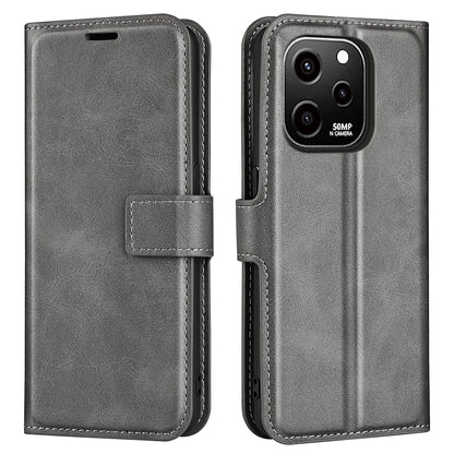 For Huawei nova Y61 4G Calf Texture PU Leather Phone Case Wallet Stand Full Body Flip Folio Square Magnetic Clasp Protective Cover