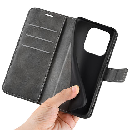 For Huawei nova Y61 4G Calf Texture PU Leather Phone Case Wallet Stand Full Body Flip Folio Square Magnetic Clasp Protective Cover