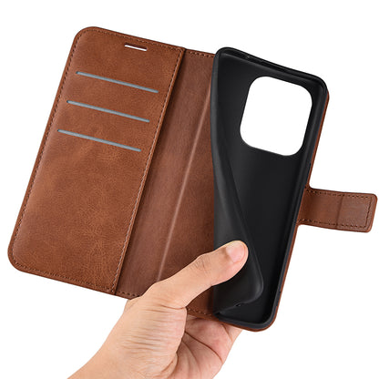 For Huawei nova Y61 4G Calf Texture PU Leather Phone Case Wallet Stand Full Body Flip Folio Square Magnetic Clasp Protective Cover