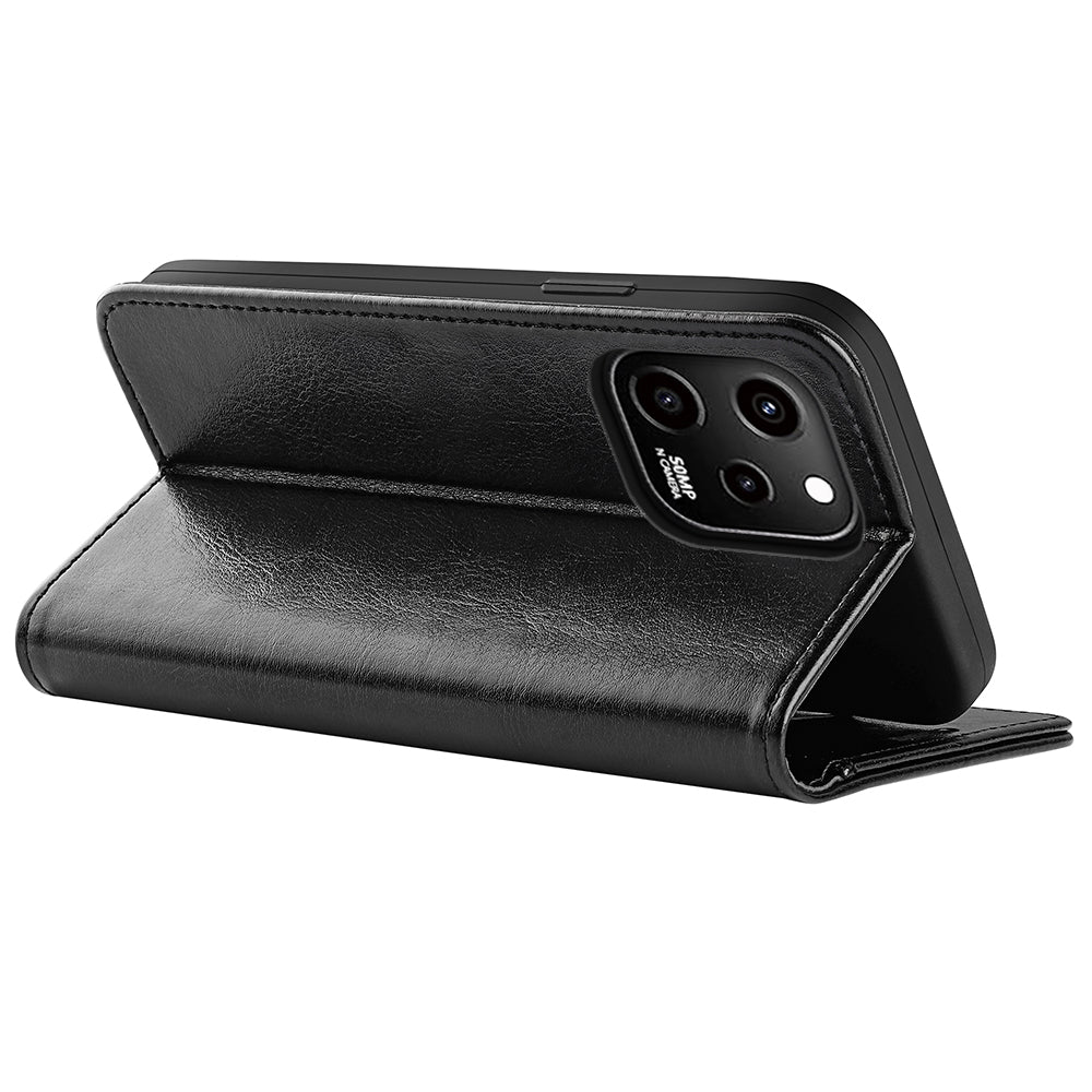 For Huawei nova Y61 4G Crazy Horse Texture PU Leather Wallet Case Stand Shockproof Flip Protective Phone Cover