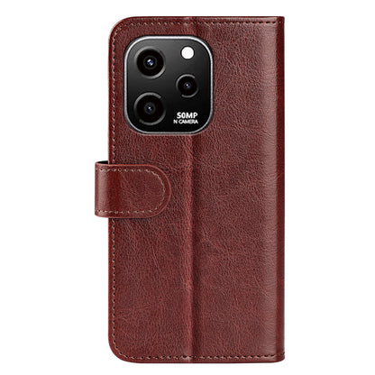 For Huawei nova Y61 4G Crazy Horse Texture PU Leather Wallet Case Stand Shockproof Flip Protective Phone Cover