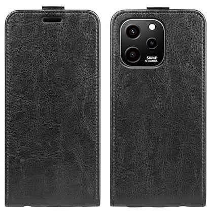 For Huawei nova Y61 4G Vertical Flip PU Leather Protective Cover Card Holder Crazy Horse Texture Magnetic Clasp Shockproof Phone Case