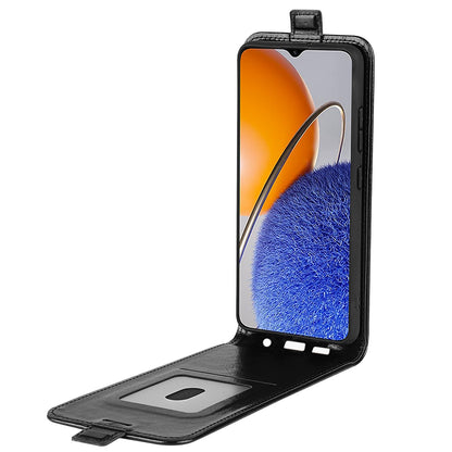 For Huawei nova Y61 4G Vertical Flip PU Leather Protective Cover Card Holder Crazy Horse Texture Magnetic Clasp Shockproof Phone Case
