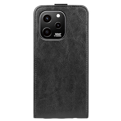 For Huawei nova Y61 4G Vertical Flip PU Leather Protective Cover Card Holder Crazy Horse Texture Magnetic Clasp Shockproof Phone Case