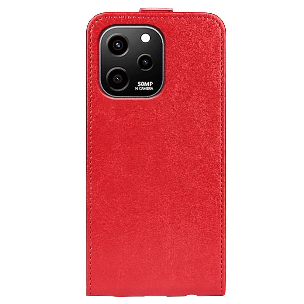 For Huawei nova Y61 4G Vertical Flip PU Leather Protective Cover Card Holder Crazy Horse Texture Magnetic Clasp Shockproof Phone Case