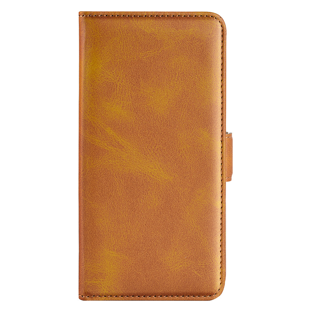 For Huawei nova Y61 4G PU Leather  Cell Phone Cover Dual Magnetic Clasp Calf Texture Case Foldable Stand Wallet