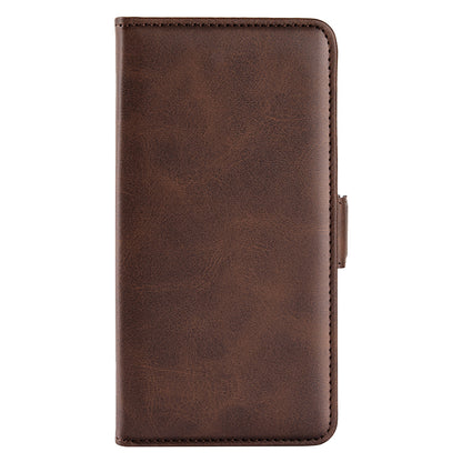 For Huawei nova Y61 4G PU Leather  Cell Phone Cover Dual Magnetic Clasp Calf Texture Case Foldable Stand Wallet