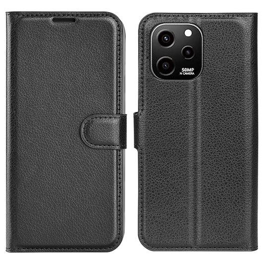For Huawei nova Y61 4G Full Protection Flip Phone Case Litchi Texture PU Leather Stand Wallet Phone Cover