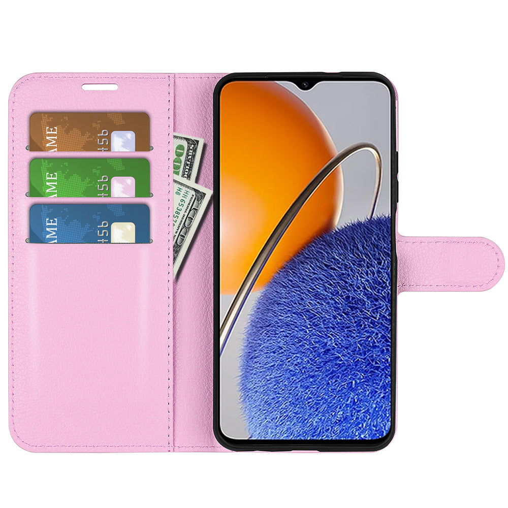 For Huawei nova Y61 4G Full Protection Flip Phone Case Litchi Texture PU Leather Stand Wallet Phone Cover