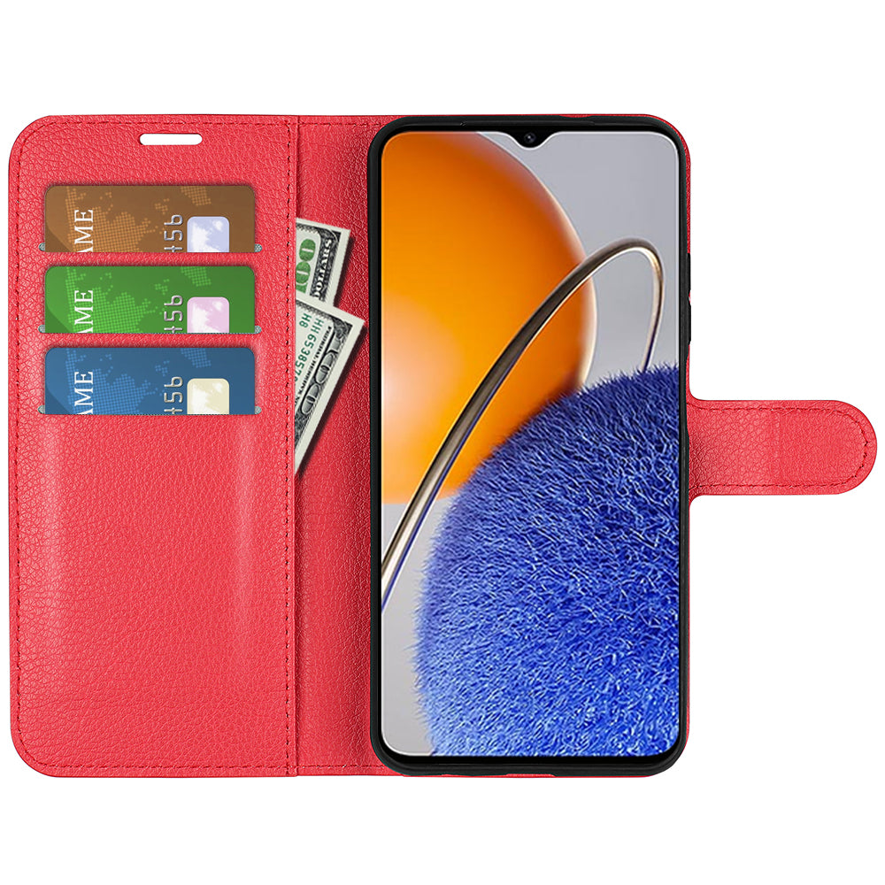 For Huawei nova Y61 4G Full Protection Flip Phone Case Litchi Texture PU Leather Stand Wallet Phone Cover