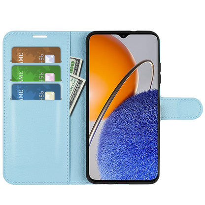 For Huawei nova Y61 4G Full Protection Flip Phone Case Litchi Texture PU Leather Stand Wallet Phone Cover