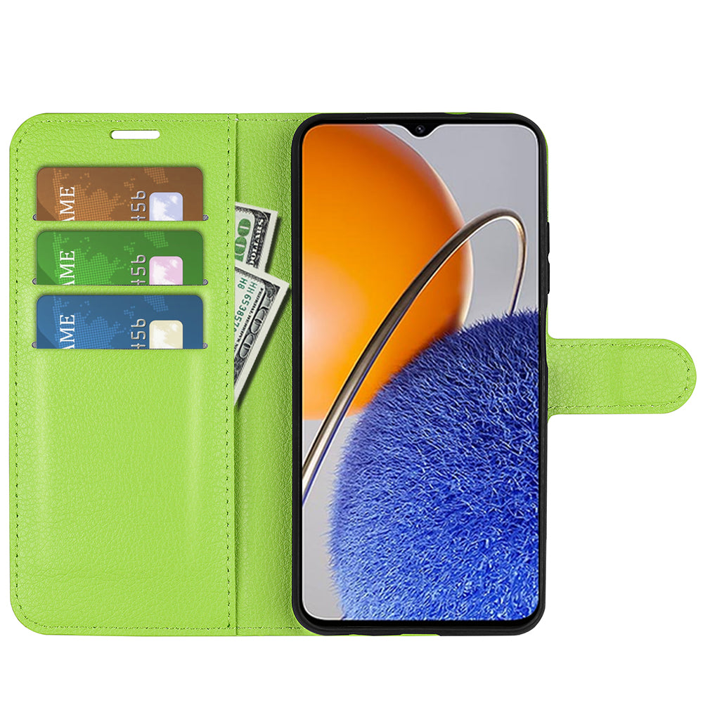 For Huawei nova Y61 4G Full Protection Flip Phone Case Litchi Texture PU Leather Stand Wallet Phone Cover