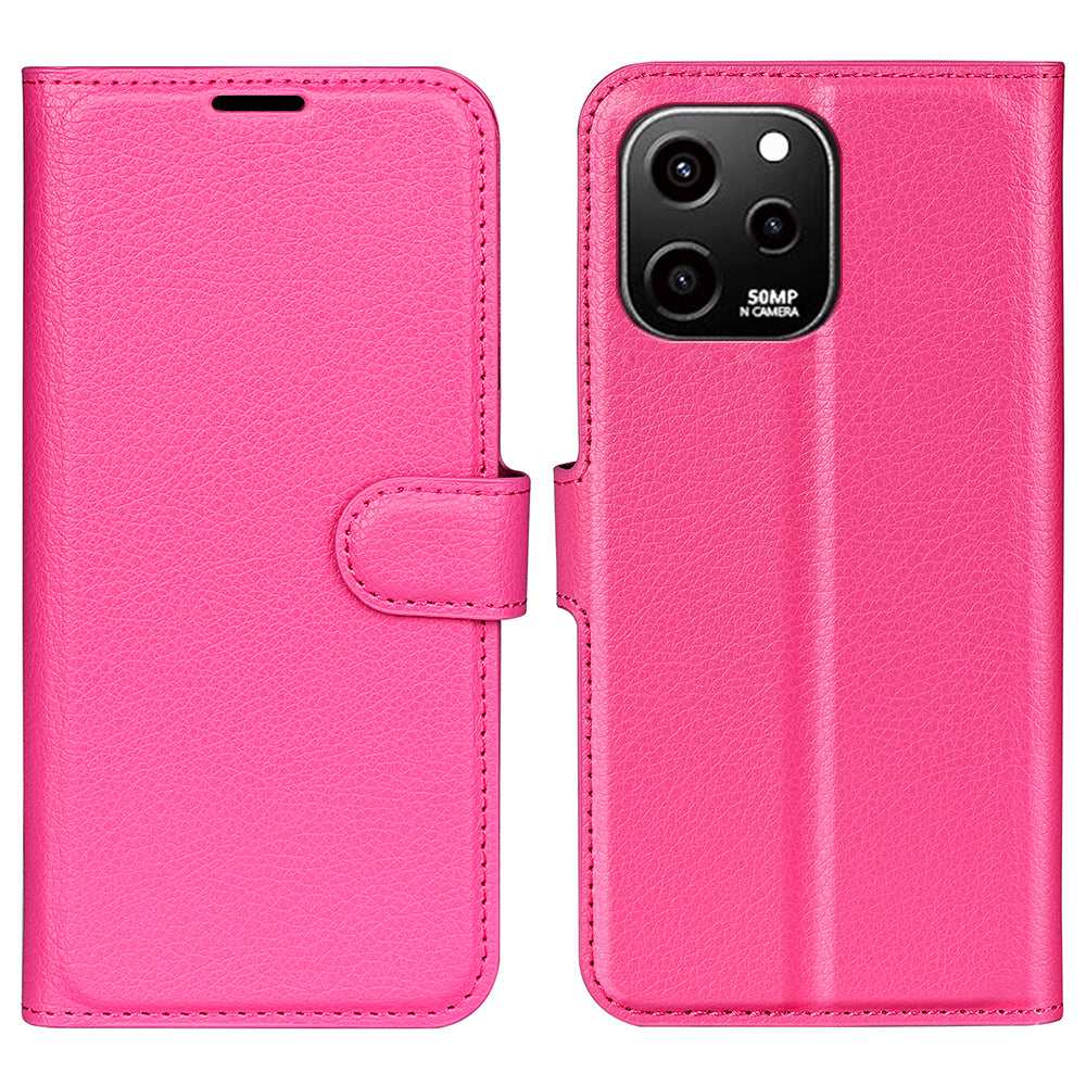 For Huawei nova Y61 4G Full Protection Flip Phone Case Litchi Texture PU Leather Stand Wallet Phone Cover