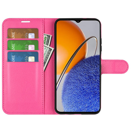 For Huawei nova Y61 4G Full Protection Flip Phone Case Litchi Texture PU Leather Stand Wallet Phone Cover