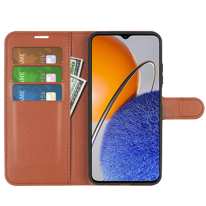 For Huawei nova Y61 4G Full Protection Flip Phone Case Litchi Texture PU Leather Stand Wallet Phone Cover